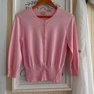 Olivia & Grace button up Pink Small Sweater Cardigan